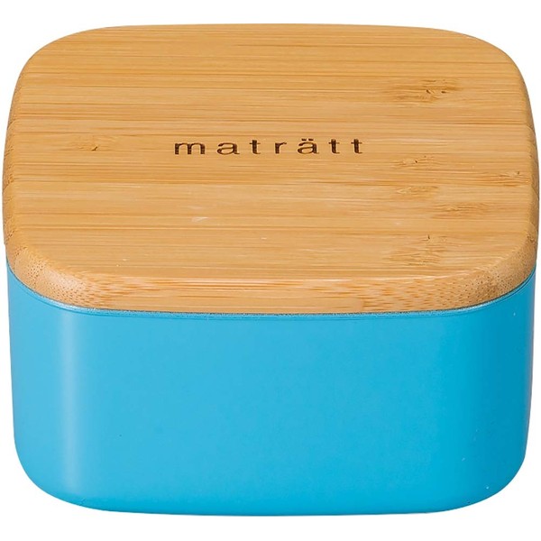 Masakazu Antibacterial Lunch Box Matratt Side Case, 10.1 fl oz (300 ml), Blue