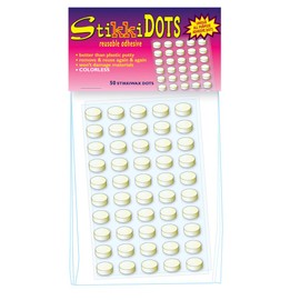 Stikkiworks 02100 StikkiDOTS Colorless Non-Damaging Non-Toxic Reusable Adhesive Ruler (Pack of 100)
