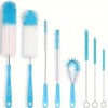 8-Piece Bottle Cleaning Brush Set with Long Handles and Assorted