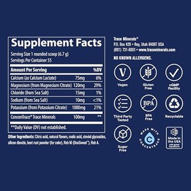 Trace Minerals, Electrolitos cetogénicos en polvo, Limonada de fresa, 369 g (13 oz)