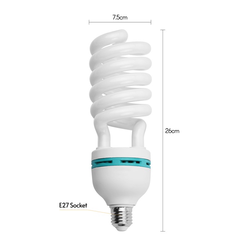 Spiral Fluorescent Light Bulb 135W 5500K Daylight E27 Socket 110V
