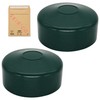 SKIR'CO Pack of 2 fence post caps, round, 76 mm,