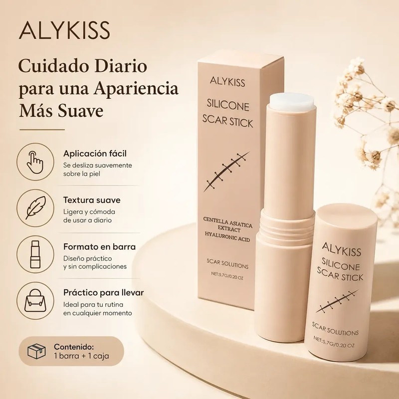 Barra De Silicona Para Cicatrices Suave Con La Piel Sensible
