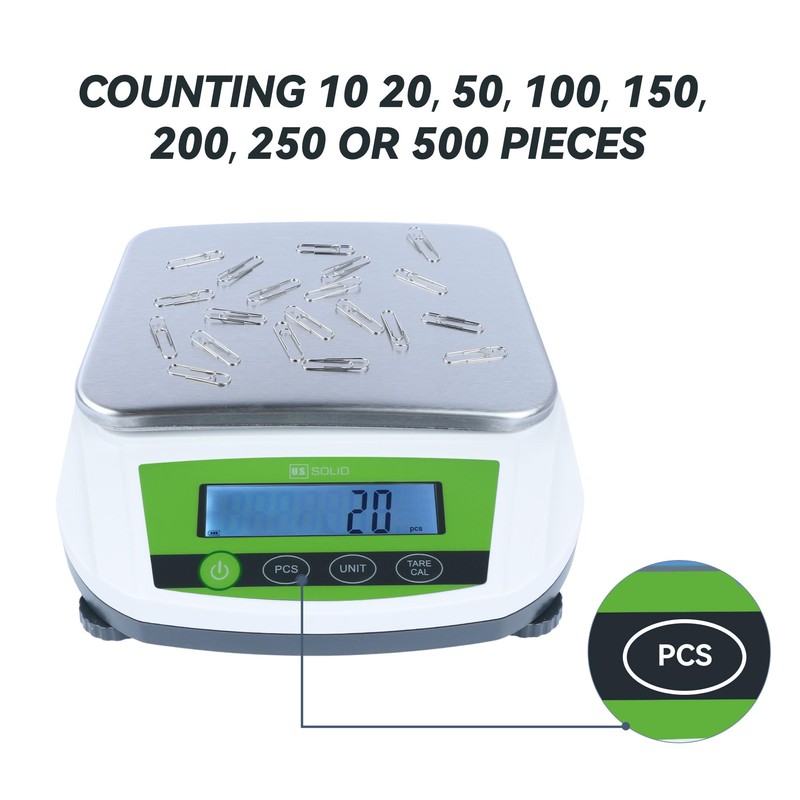 U.S. Solid Precision Balance, 5000g/11lb x 0.01g Analytical Digital Lab
