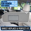 EKLN Sun Visor Left Driver Side LH with Mirror and
