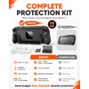 Switch 2 Grip Case, Dockable Protective Cover with Screen Protector