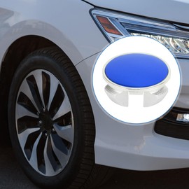 VekAuto 1 Pc Wheel Center Caps Hub Caps Rim Center Caps OD: 62mm/2.44" Universal Plastic Silver Tone for Toyota for Honda with Blue Sticker