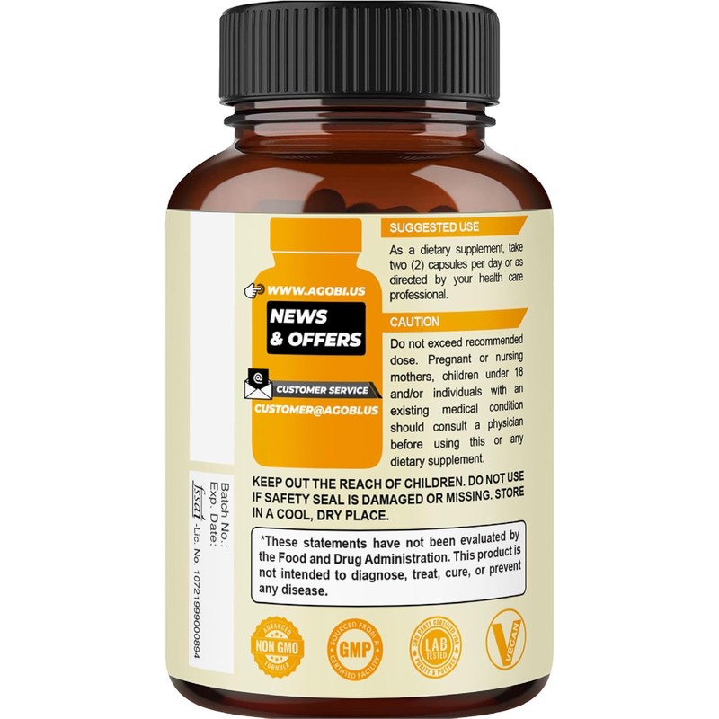 Magnesium L-Threonate Capsules with Glycinate, L-Theanine & Apigenin - 120