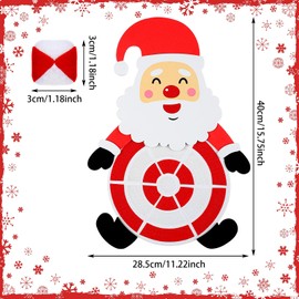 Syhood Christmas Kids Santa Claus Dart Board Game Christmas Snowman Dartboards with 6 Sticky Balls Xmas Darts Board Set for Christmas Indoor and Outdoor Sports Games(Santa)
