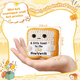 Ovrrcame Crochet Toast Bridal Shower Engagement Wedding Gift for Newlyweds