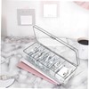 Operitacx 2 Pcs Cable Organizer Box with Lid Transparent Storage