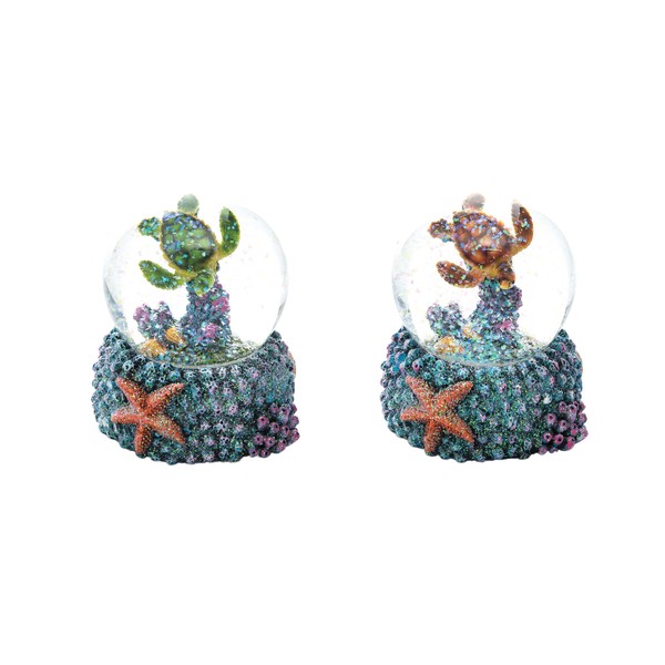 Beachcombers Sea Life Snow Globe, Assortment of 2, A/2