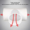3 Way Duct Connector Corrosion Resistant PVC T Shape Round