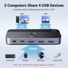 UGREEN USB 3.0 Switch 2 Computers Sharing USB C &