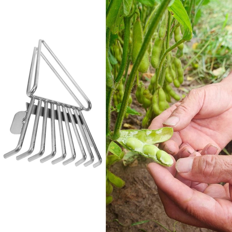 Fenteer Peanut Picker Rake Edamame Picker Hand Sturdy Versatile Fruit