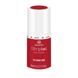 alessandro Striplac Peel or Soak, Vegan, Ruby Red LED Nail Polish, For Perfect Nails in 15 Minutes, 8 ml
