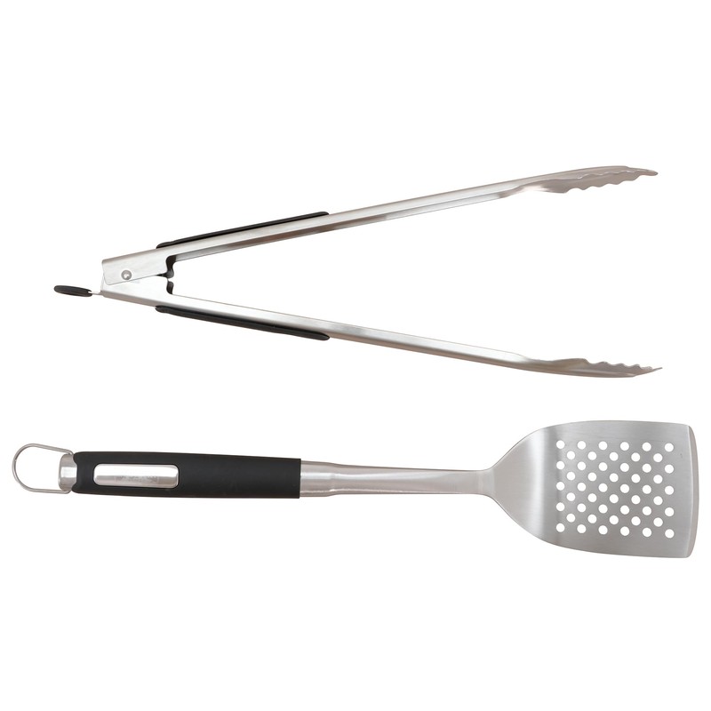 Monument Grills Heavy Duty Stainless Steel 2-Piece Barbecue Tool Set