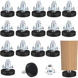 Niveladores para Muebles, 16 Piezas, Ajuste Perfecto para Muebles, Protección De Suelos, Reducción De Ruido, Patas para Muebles, 22 * 6 * 18mm, Materi