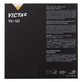 VICTAS 020222 Table Tennis Rubber VO>102 Surface Soft High Energy Tension for Attacking, Red 2.0