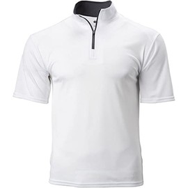 B-Core S/S 1/4 Zip White/Graphite Medium