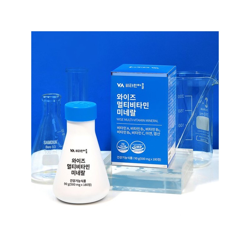 Vitamin Village 와이즈 멀티비타민 미네랄 2박스 총360정 12개월분 Wise Multivitamin