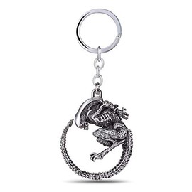 ArtkticaSupply Alien Movie Inspired - Alien Key-chain (Silver Color), Silver, Medium