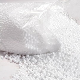 White 1.5 Cubic Booster Bean Bag Small Polystyrene Bead Cavity Insulation Filling Top Up Bean Bag Balls
