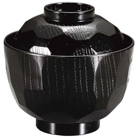 Nagomi F091092-01 Heat Resistant New Tortoise Shell Small Suction Bowl, Black, 3.8 x 3.8 inches (9.7 x 9.7 cm)