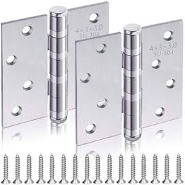 Door Hinge 4 inch (100 x 75 x 2.3 mm) Butt Hinges 304 Stainless Steel Ball Bearing Door Hinges for Internal & External Doors