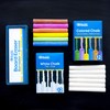 BAZIC Colored (12 Pcs) + White (12 Pcs) Chalk +