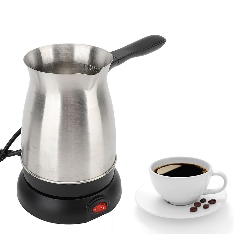 Electric Coffee Pot Ergonomic Handle 600ML Stainless Steel Turkish Coffee