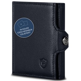 VON HEESEN Credit Card Holder Credit Card Holder, black, XXL coin compartment