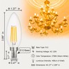 E12 LED Candelabra Bulb Dimmable,Comzler Chandelier Light Bulb 2700K Warm