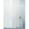 Fabric Bathroom Shower Curtain Plain White 180 x 220 cm