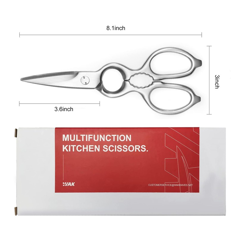 Stainless Steel Kitchen Shears Heavy Duty Full-steel Forged Metal Scissors