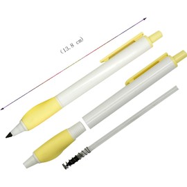 Lopenle Set of 6 Pencils Mechanical Pencils, Easy to Write, Adult Pencils, Non-Sharpening, Erasable, Retractable Pencils, Stationery Set, Metal Tip, Infinite Empits, Metal, Unbreakable, Pencil, Macaron, Drawing, Sketching, Drafting, Signing, Pencil, Inkl