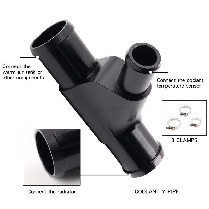 ZLPTEAM Radiator Coolant Y-Pipe Fit for Ford F250 F350 F450