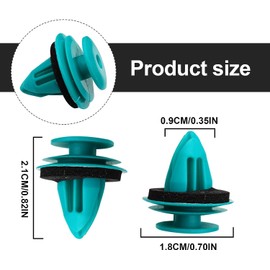 100Pcs Door Trim Panel Retainer Clips Compatible with Toyota Tacoma Sienna Cruiser Avalon Corolla Camry Tundra Sequoia Matrix Prius RAV4 Lexus Scion Land, 1Pcs Fastener Remover 90467-10188