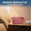 Lavabo de plástico, paquete de 2 – Tina rectangular de