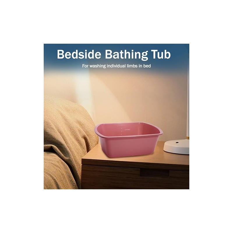 Lavabo de plástico, paquete de 2 – Tina rectangular de