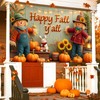 Happy Fall Y'all Backdrop Banner Fall Party Decorations Extra Large