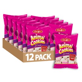 STAUFFERS Iced Animal Cookies - 12 Count, 8oz Bags - Classic Animal-Shaped Snacks for the Family