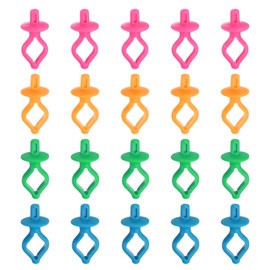 sourcing map 100pcs Bobbin Holder for Thread Spools on Spool Top for Type A& l and m Bobbins Preventing Thread from Unwinding for Embroidery Quilting Sewing 4 Colors