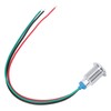 4 Sets PreWired Round LEDs Waterproof Dustproof 2-Color Common Cathode