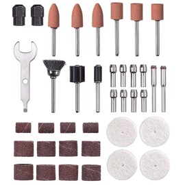 Original Einhell 38-Piece Sanding and Polishing Set (38 Piece Double Grinder Accessories, Fits Einhell Double Sander and Grinding and Engraving Tools)