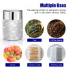 Svpolns Bling Rhinestone Tea Canister,Glitter Stainless Steel Tea Tin with