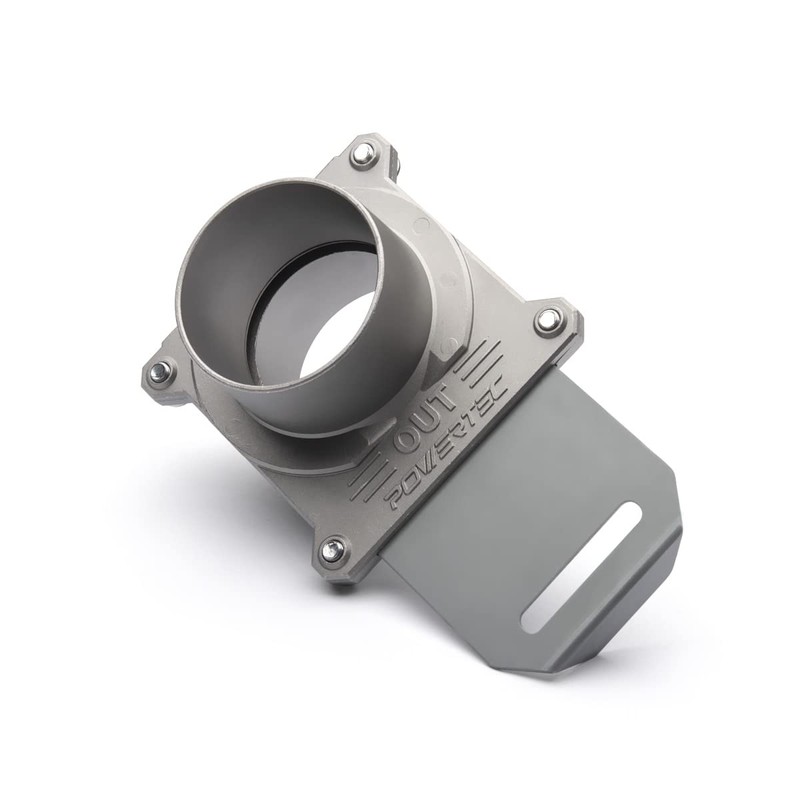 POWERTEC 70325 Blast Gate 2-1/2 Inch, w/Anti Clog and Air