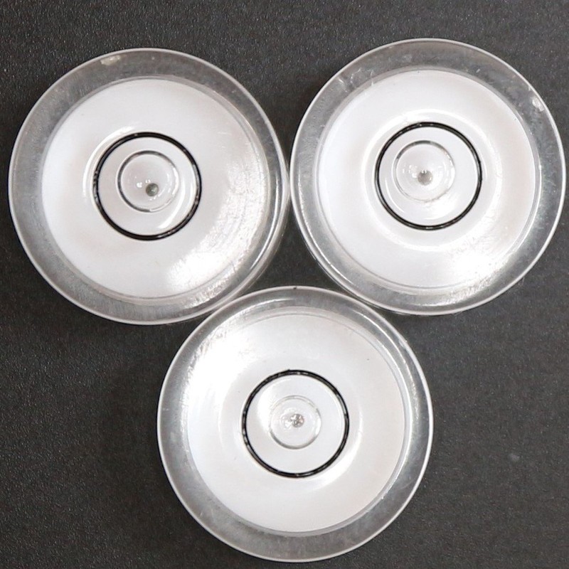 3 x Professional Spirit Bubble Level (in white) with Metal
