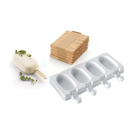 Silikomart juego de moldes hechos de silicona para hacer mini paletas de helado