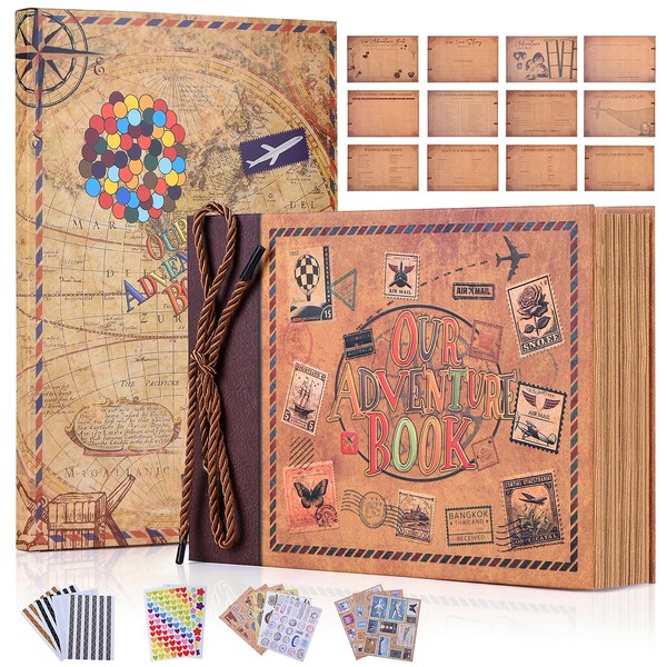 Adventure Book Diary Photo Scrapbook, Adventure Wedding Planning Book Inspired